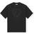 Ganni Black Heavy Cotton Drop Shoulder Heart T-shirt Women's