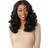 Curls Kinks&Co Synthetic Textured Lace Front Wig 13X6 Kinky Body Wave JET