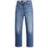 Levi's Ribcage High Rise Straight Ankle Length Jeans - Dark Blue