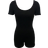 Shein Lune Women's Short Sleeve Square Neck Unitard Jumpsuit