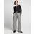 River Island Womens Black Stripe Wide Leg Pleated Trousers