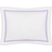 Matouk Lowell Boudoir Pillow Case Purple, White (40.6x30.5cm)