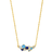 Joanli Nor Nadinenor Necklace - Gold/Blue/Transparent