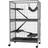 Pawhut 50" Rolling Small Animal Cage with Hammock 4 Doors Removable Tray