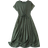 Shein LUNE Plus Size Women's Round Neck Drawstring Waist Dress