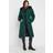 LTS Tall Green Faux Fur Trim Padded Longline Coat Tall Women's Coats