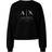 Armani Exchange Crewneck Sweatshirt With Logo Print - Black