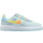 NIKE Force 1 Low EasyOn PSV - Glacier Blue/Light Lemon Twist/Aquarius Blue/Total Orange