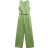 Mango Nan Belt Linen Jumpsuit - Green