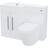 Nes Home Aric 1100mm LH Vanity Basin Unit, WC Unit & Rimless Back To Wall Toilet