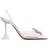 Amina Muaddi Rosie Glass Sling Heels - Transparent