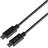 Deltaco 10Gbps 100W 3.1 Gen 2 USB C - USB C M-M 1m