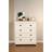 Home Treats Treats White & Pine 4 Oak Organiser Chest of Drawer 79x95cm