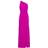 Gina Bacconi Bryony One Shoulder Maxi Dress - Fuchsia