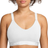 NIKE Women's Indy Medium Support Adjustable Sports Bra - White/Stone Mauve