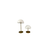 Dyberg Larsen Along Mini Beige/Brass Bordslampa 20cm