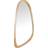 Alexandra House Living Wood Abstract Natural/Silver Wall Mirror 60x90cm