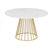 Mmilo Zoe Marble Gold Dining Table 100cm