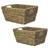 Maison & White Natural Seagrass Brown Basket 30cm 2pcs