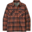 Patagonia Men's Insulated Midweight Fjord Flannel Shirt - Ice Caps/Burl Red