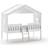 Vipack House Bed with Roll-Up Slatted Frame 119.4x213.4cm