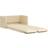 vidaXL 353970 Cream Soffa 112cm 2-sits