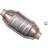 JMJ 01-50-E4 Catalytic Converter, universal Euro 4 Ceramic 50 1400 for vehicles with OBD round