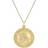 C. W. Sellors Large Circular Saint Christopher Necklace - Gold