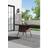Garden Sanctuary Tempered Glass Wicker Parasol Outdoor Side Table