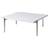 Fritz Hansen PK61 Rolled White Marble Soffbord 80x80cm