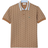 Lacoste Classic Fit Contrast Collar Monogram Motif Polo Shirt - Beige