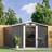 LivingAndHome Roofed Garden Storage Apex Shed