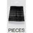 Pieces Hair Pin Card Black