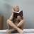 Shein Little Reader Resin Decorative Figurine Home Decor Ornament Tobacco Prydnadsfigur 8cm