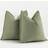 Shein One Sage Green Herringbone Trim Pillow Cover (Without Filling), Modern Soft Snowy Neale Decorative Cushion Case, Suitable For Sofa, Bed, Bedroom, Office, Hotel, Decoration, Suitable For All Seasons Cushion Cover Green (50.8x50.8cm)
