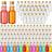 Shein Mini Liquor Bottles Kitchen Storage 48pcs