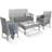 Keplin 4-Piece Garden Bistro Outdoor Lounge Set