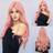 Shein Inch Pink Long Curly Synthetic Wig With Bangs Natural Looking Daily Day