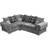 Verona Scatter Grey Sofa 240cm 4 Seater