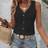 Shein Womens Sleeveless SingleBreasted Casual Summer Tank Top