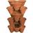 Geezy 5pk Plastic Stackable Plant Holder Triple Flower Pot