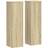 vidaXL Plant Stand 2pcs Sonoma Oak Engineered Wood