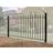 Rosalind Wheeler Begonia Ball Top Metal Fence Panel