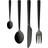 aida Raw Matt Black Cutlery Set 48pcs