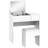 Homcom 831-193WT White Dressing Table 40x80cm 2pcs