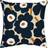 Marimekko Pieni Unikko Cushion Cover Black, White, Brown (50x50cm)