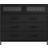 LPD Edison Matte Black Chest of Drawer 52x58.4cm