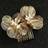 Shein 1pc Handmade Baroque Style Gold/Silver Flower Bridal Hair Comb Halloween