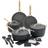 GreenPan GP5 Champagne Ceramic Non-Stick Slate Cookware Set with lid 8 Parts