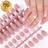 Shein French Gel Nail Tips Short Almond Gel Nail